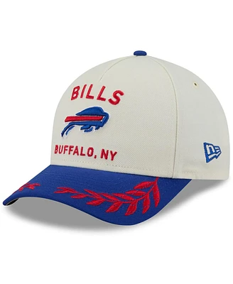 New Era Men's Cream/Royal Buffalo Bills 2025 Nfl Draft 9FORTY A-Frame M-Crown Adjustable Hat