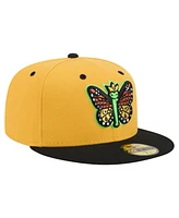 New Era Men's Yellow/Black Eugene Emeralds Copa de la Diversion 59FIFTY Fitted Hat