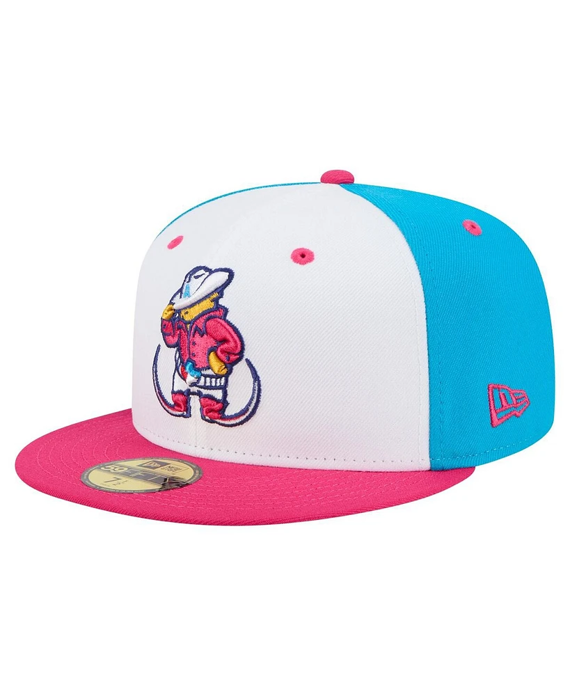 New Era Men's White Amarillo Sod Poodles Copa de la Diversion 59FIFTY Fitted Hat