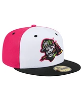 New Era Men's White/Black Peoria Chiefs Copa de la Diversion 59FIFTY Fitted Hat