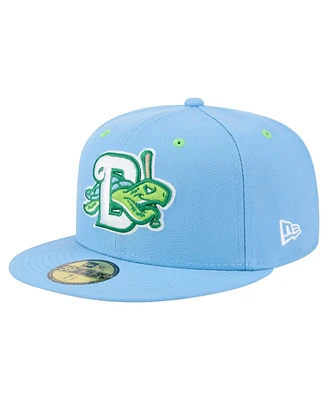New Era Men's Light Blue Daytona Tortugas Authentic Collection 59FIFTY Fitted Hat