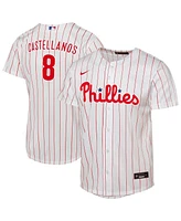 Nike Big Boys and Girls Nick Castellanos White Philadelphia Phillies Home Replica Player Jersey