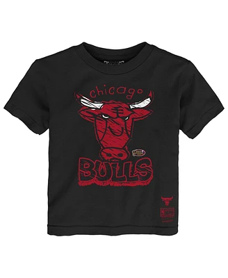 Mitchell & Ness Toddler Black Chicago Bulls Favorite Team T-Shirt