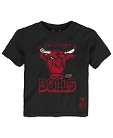 Mitchell & Ness Toddler Black Chicago Bulls Favorite Team T-Shirt
