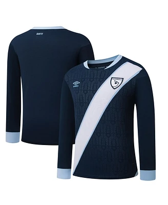 Umbro Men's Navy Guatemala National Team 2025 Away Replica Long Sleeve Jersey