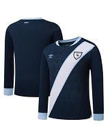 Umbro Men's Navy Guatemala National Team 2025 Away Replica Long Sleeve Jersey