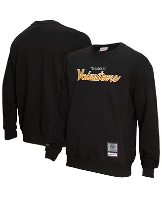Mitchell & Ness Men's Black Tennessee Volunteers Elite Script Pullover Sweatshirt