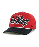 '47 Brand Men's Red/Black Detroit Red Wings Dropshadow Rope Hitch Adjustable Hat
