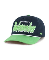 '47 Brand Men's Navy/Green Minnesota Timberwolves Dropshadow Rope Hitch Adjustable Hat