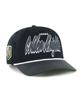 '47 Brand Men's Black/Charcoal Vegas Golden Knights Dropshadow Rope Hitch Adjustable Hat