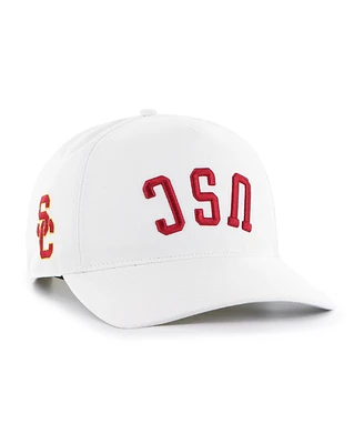 '47 Brand Men's White Usc Trojans Flip Script Hitch Adjustable Hat