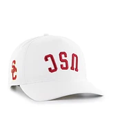 '47 Brand Men's White Usc Trojans Flip Script Hitch Adjustable Hat