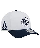 New Era Men's White/Navy New England Revolution 2025 Jersey Hook 9FORTY M-Crown Adjustable Hat