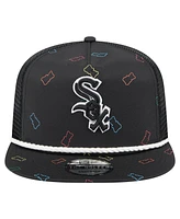 New Era Men's Black Chicago White Sox Gummy Golfer Trucker Adjustable Hat