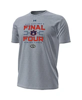 Under Armour Men's Gray Auburn Tigers 2025 Ncaa Basketball Tournament March Madness Final Four Locker Room T-Shirt