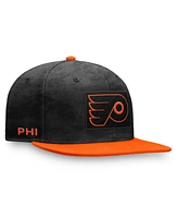 Fanatics Men's Black/Orange Philadelphia Flyers Authentic Pro Rink Snapback Hat