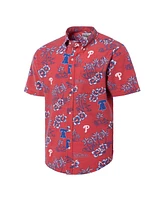 Reyn Spooner Men's Red Philadelphia Phillies Kekai Button-Down Shirt