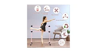 Freestanding Ballet Barre with Adjustable Height – Portable and Sturdy for Dance