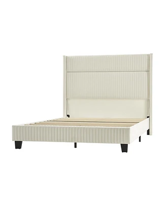 Nuria 81"Bed-King with Wingback Design