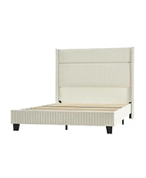 Nuria 81"Bed-King with Wingback Design