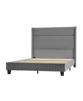 Nuria 81"Bed-King with Wingback Design