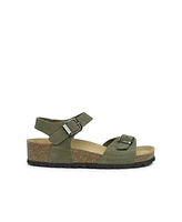 Low Wedge Double Buckle Sandal