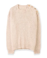 Celtic & Co. Women's Slub Knit Button Detail Sweater