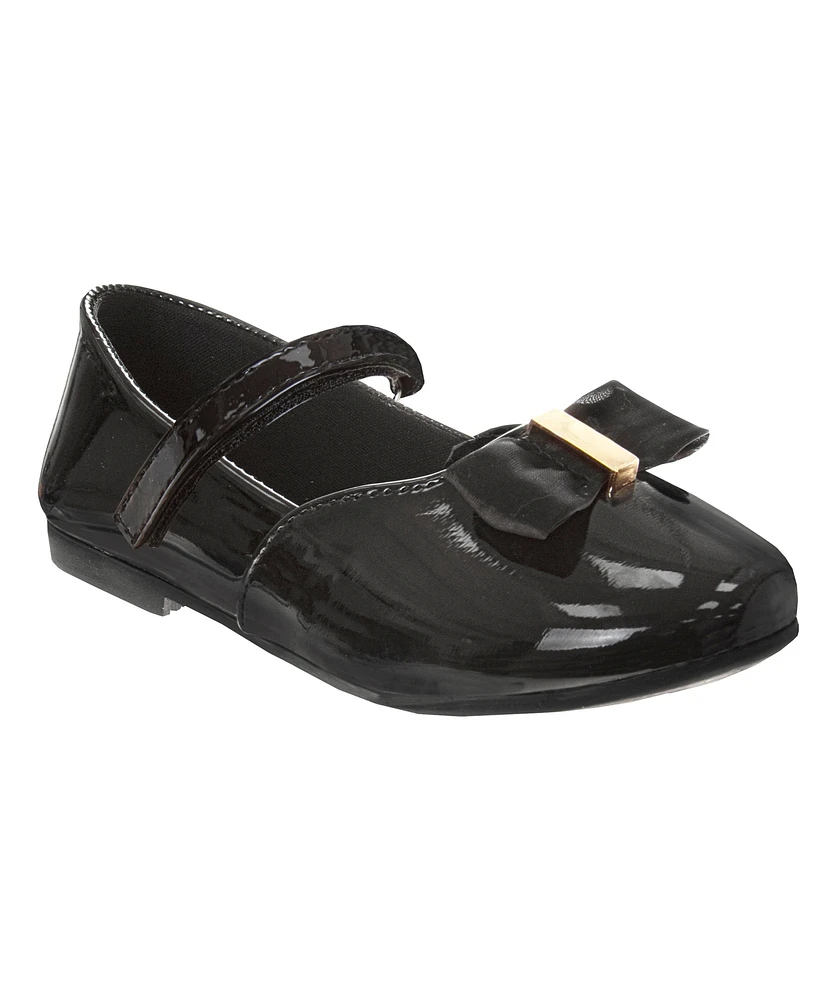 Laura Ashley Little and Big Girls Hook and Loop Dress Shoe