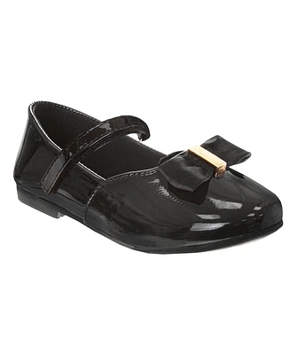 Laura Ashley Little and Big Girls Hook and Loop Dress Shoe
