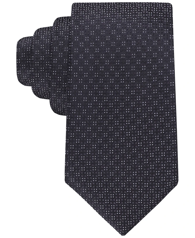 Calvin Klein Men's Ramos Textured Geo-Pattern Tie