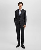 Mango Men's Linen Slim-Fit Suit Pants