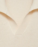 Mango Men's Fine-Knit Polo Shirt