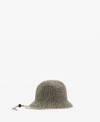 Mango Men's Straw Bucket Hat