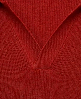 Mango Men's Structured Knit Polo Shirt