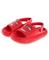 Disney Toddler Boys Cars Lightning McQueen Hook and Loop Backstrap Slides