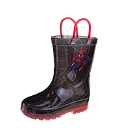 Spider-Man Toddler Boys Pull Up Waterproof Rain Boots