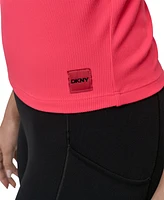 Dkny Sport Women's Hudson Ribbed High-Neck Tank Top