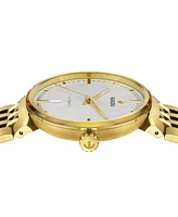 Rado Unisex Swiss Automatic Florence Gold Pvd Stainless Steel Bracelet Watch 39mm