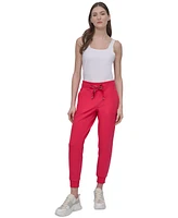 Dkny Sport Women's Logo-Drawstring High-Rise Joggers