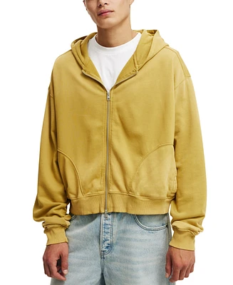 Cotton On Men's Cropped Zip Up Hoodie