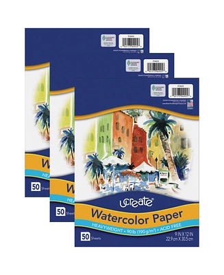 UCreate Watercolor Paper, Pack of 3