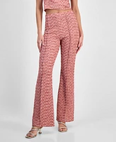 Guess Women's Naleny Pleated Flared Pants
