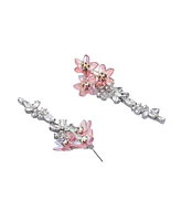 Betsey Johnson Faux Stone Garden Glam Flower Chandelier Earrings