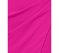 Xscape Women's One-Shoulder Ruched Midi Dress