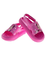 Disney Toddler Girls Minnie Mouse Hook and Loop Backstrap Slides