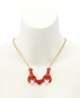 Betsey Johnson Mermaid Jewels Lobster Friendship Necklace Set