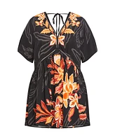 City Chic Plus Island Breeze Kaftan