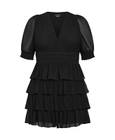 City Chic Plus Kailey Short Sleeve Dress