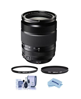 Fujifilm Xf 18-135mm f/3.5-5.6 R Lm Ois Wr Lens, Bundle with Hoya Nxt Plus 67mm Cpl Filter, 67mm Uv Lens Filter, Cleaning Kit, Microfiber Cloth