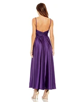 Mac Duggal Women's Ruched Top Halter Gown